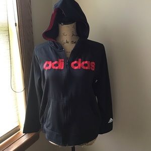 Adidas full zip jacket youth